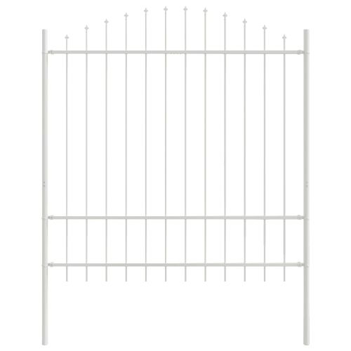 Градска ограда 7 pcs Бяло 170 x 215 см