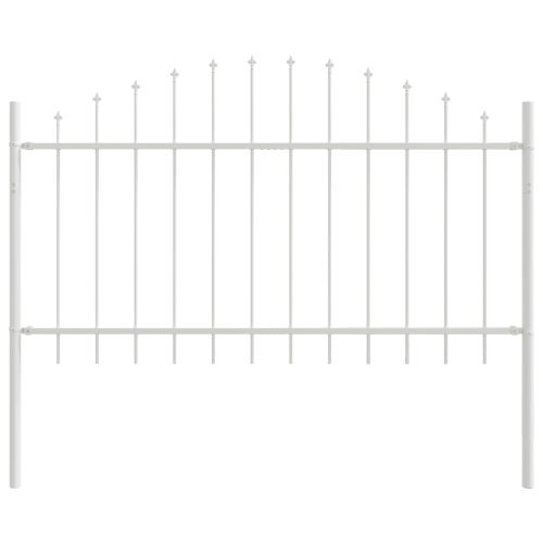 Градска ограда 7 pcs Бяло 170 x 140 см