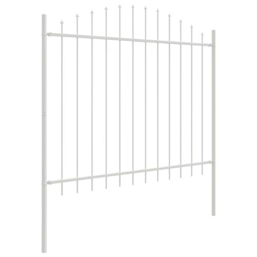 Градска ограда 8 pcs Бяло 170 x 165 см