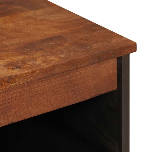 Страничен шкаф Кафяво 60 x 33,5 x 75 см Солидно мангово дърво