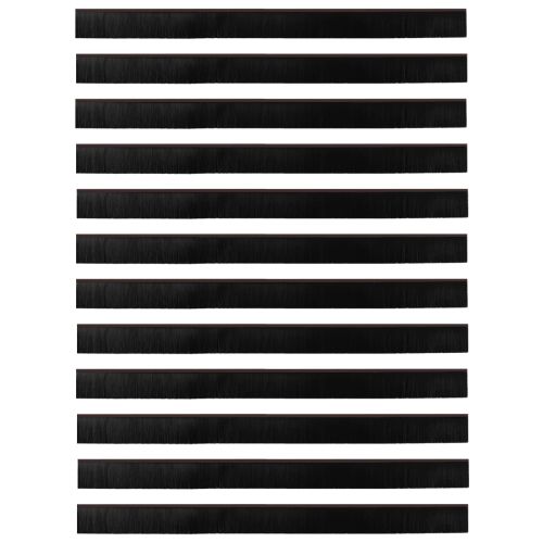 Самозалепващи се четки за уплътняване на врати 12 pcs Кафяво