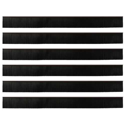 Самозалепващи се четки за уплътняване на врати 6 pcs Кафяво