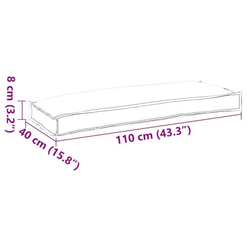 Възглавница Антрацит 110 x 40 x 8 см Оксфордска тъкан