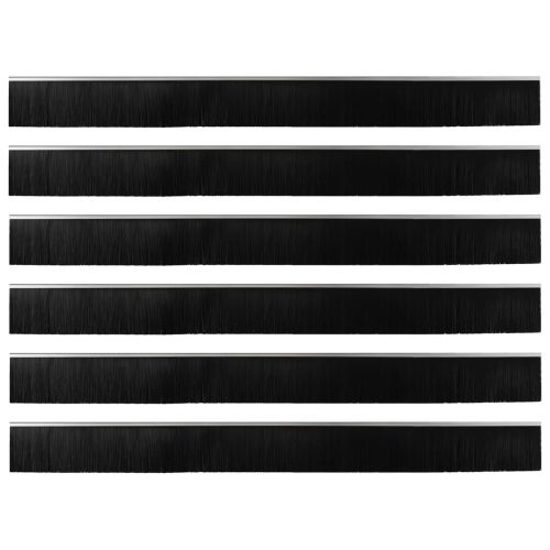 Самозалепващи се четки за уплътняване на врати 6 pcs Сребрист