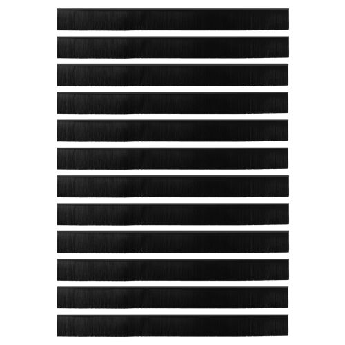 Самозалепващи се четки за уплътняване на врати 12 pcs Черно