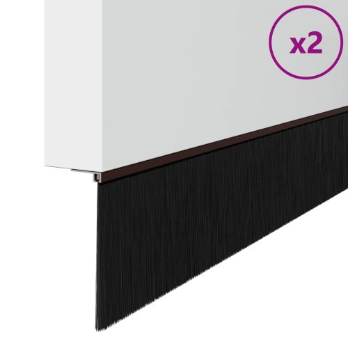 Самозалепващи се четки за уплътняване на врати 2 pcs Кафяво