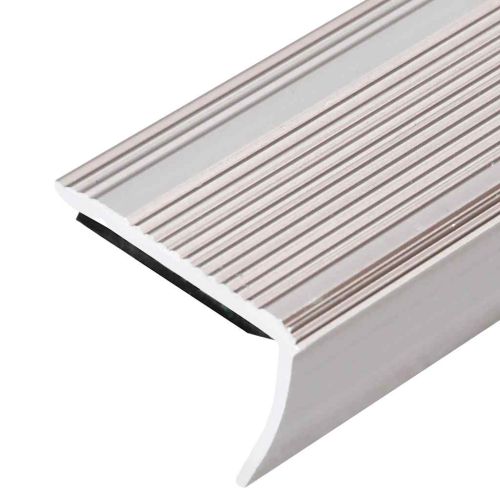 Ръбове за стъпала Г-образни 15 бр алуминий 100 см шампанско