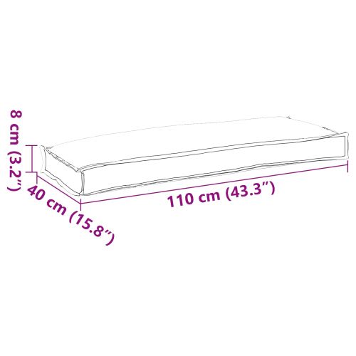 Възглавница Многоцветен 110 x 40 x 8 см Оксфордска тъкан