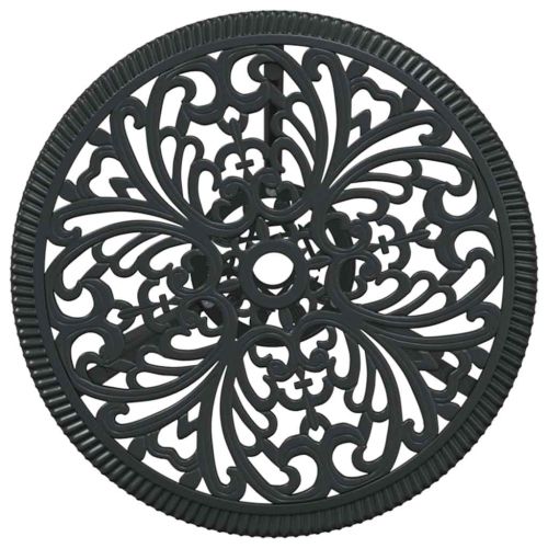 Градински бистро комплект 3 pcs Черно Алуминий