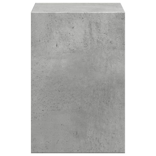 Поставка за монитор с органайзер за бюро бетонно сив инж. дърво