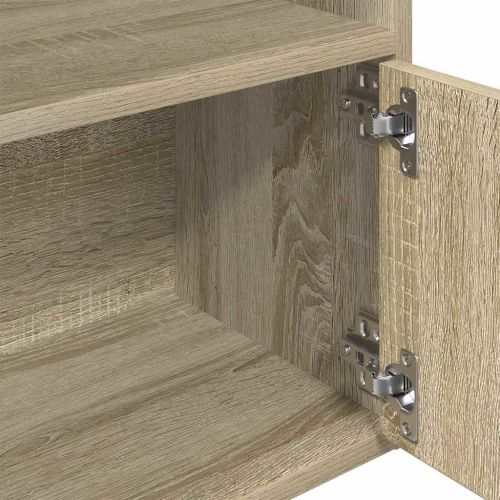 Библиотека, сонома дъб, 31x24x127 см, инженерно дърво