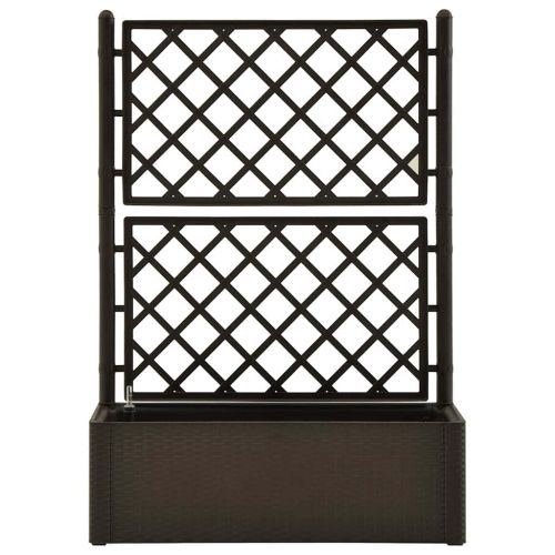 Градинска повдигната леха с решетка, самополивна, мока