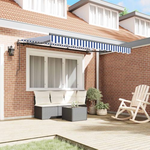 Сгъваем навес Синьо 300 x 200 cm текстил