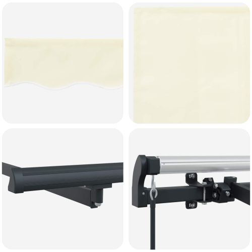 Сгъваем навес Крем 300 x 200 cm Полиестер и алуминий