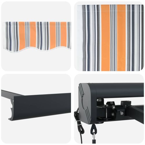 Сенник Многоцветен 300 x 250 x 165 см Полиестер и алуминий