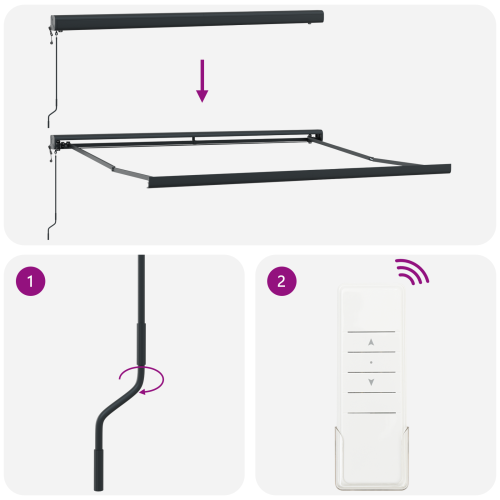 Сенник Черно 350 x 250 x 165 см Полиестер и алуминий