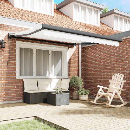 Сенник Бяло 350 x 250 x 165 см Полиестер и алуминий