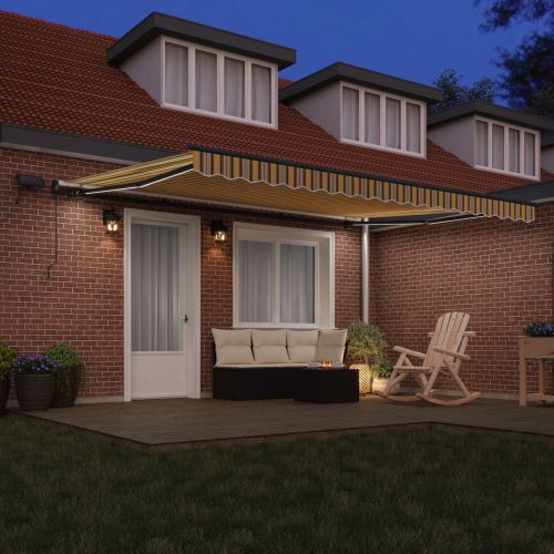 Сгъваем навес Многоцветен 450 ×300 cm текстил