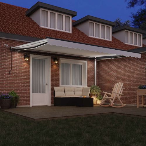 Текстил за сенник с Бяло 450 × 300 cm Полиестер