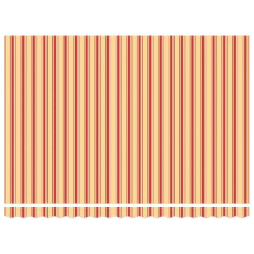 Сгъваем навес Жълт и оранжев 450 × 350 cm Полиестер и стомана