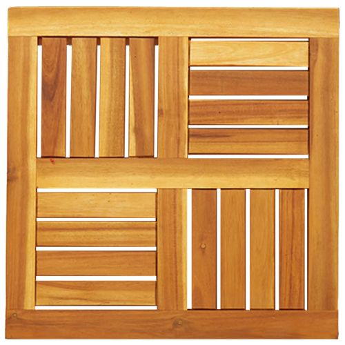 Плот за маса, 50x50x2 см, квадратен, акациево дърво масив