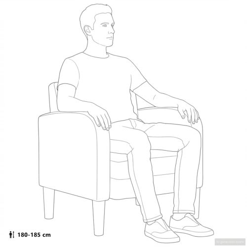 Разтегателен диван с подлакътници кремав 54 см изкуствена кожа