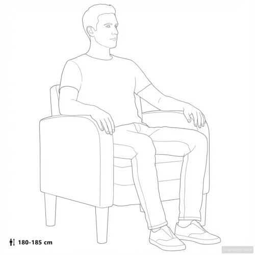 Разтегателен диван с подлакътници сив 54 см изкуствена кожа