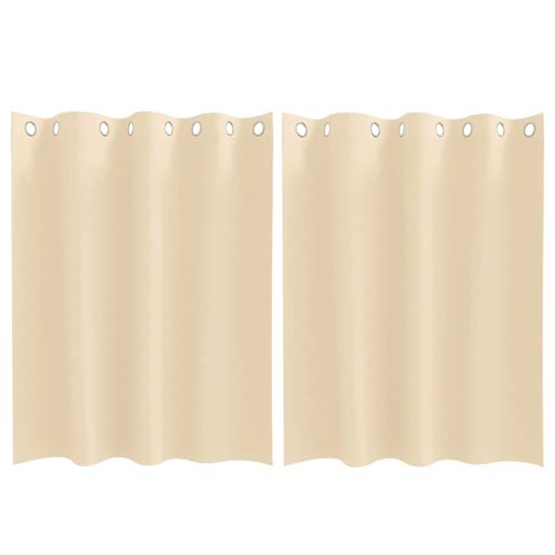 Завеси за затъмняване с пръстени 2 pcs Крем 140 x 140 cm