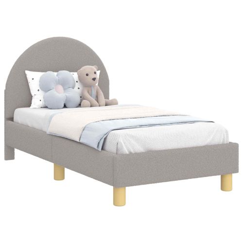 Легло за малко с главна дъска с таблото Светлосиво 70 x 140 cm