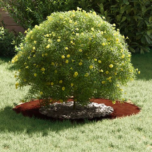 подходяща за плоски дървени халки 5 pcs Кафяво Ø40 / 70 см