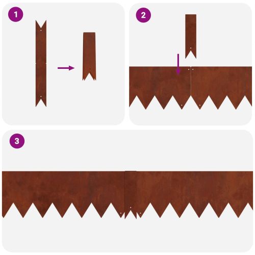 Ограда за трева 20 pcs Кафяво 100 x 0.05 x 20 см