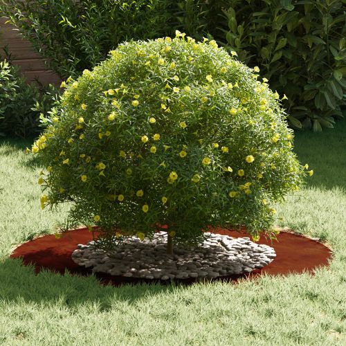 подходяща за плоски дървени халки 5 pcs Кафяво Ø50 / 80 см