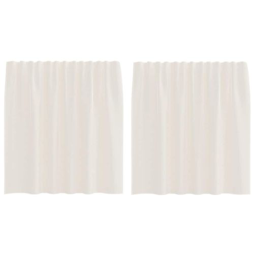 Пердета от воал с горна част, 2 бр, кремаво