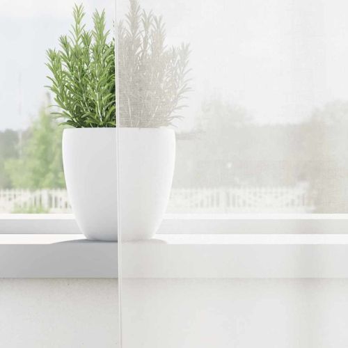 Воалени завеси с примки, 2 бр, бели, 140x175 см