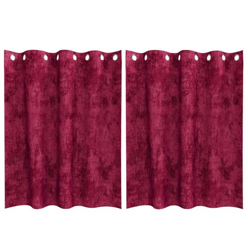 Кадифени завеси С завеси 2 pcs Виненочервен 140 x 140 cm Кадифе