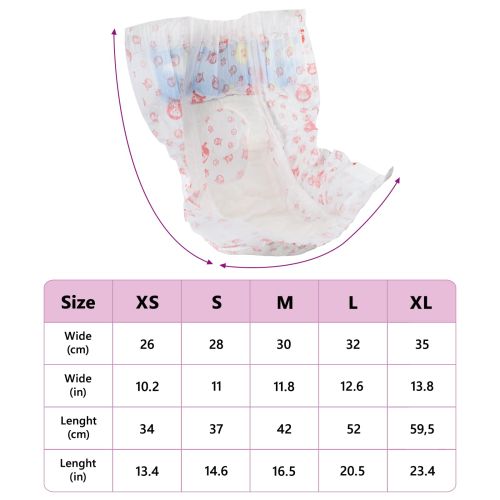 Еднократна дамска пелена за кучета 30 pcs Бял XS