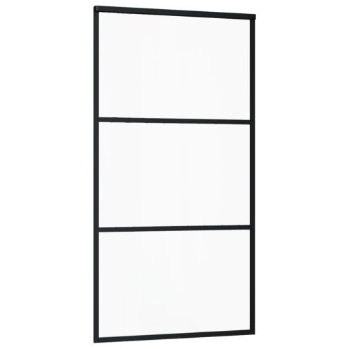 Плъзгаща се врата с механизъм ESG стъкло и алуминий 102x205 см