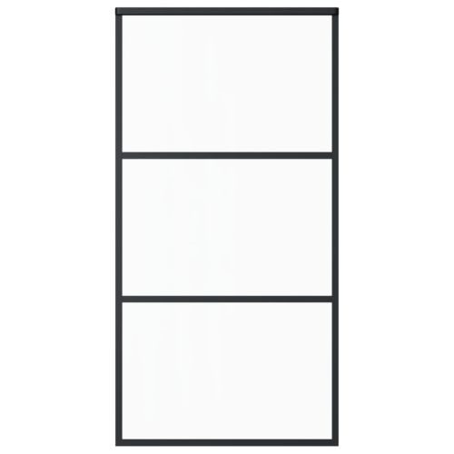 Плъзгаща се врата с механизъм ESG стъкло и алуминий 102x205 см