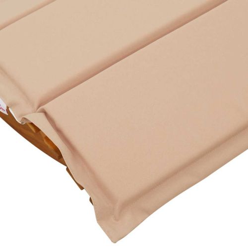 Шезлонг с възглавница 2 pcs Кафяво Солидно акациево дърво