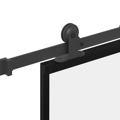 Плъзгаща се врата с обков 90x205 см ESG стъкло и алуминий