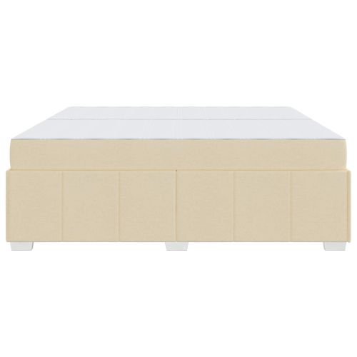 Рамка за легло с матрак Крем 200 x 200 cm текстил