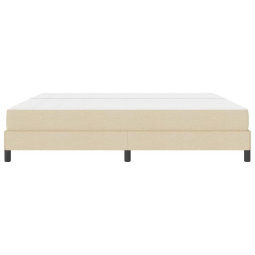 Легло с пружинирана основа с матрак Крем 200 x 200 cm текстил