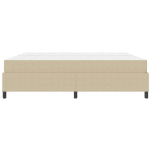 Рамка за легло с матрак Светлозелено сиво 200 x 200 cm текстил