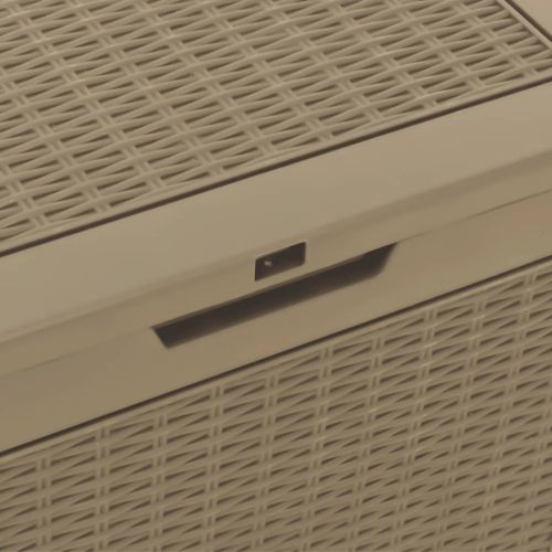 Градински сандък за съхранение кафяв 55,5x43x53 см полипропилен