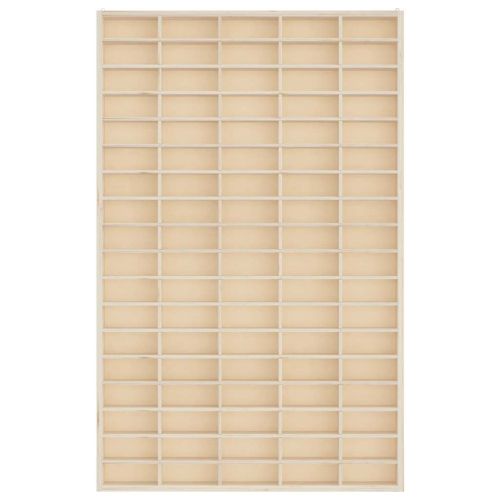 Дървена колекционерска витрина с 90 отделения 50,5x4,5x79 см