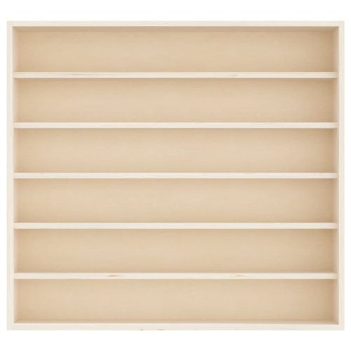 Дървена колекционерска витрина с 6 рафта 60x8,5x55 см