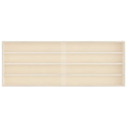 Дървена колекционерска витрина с врати 100x8,5x37 см