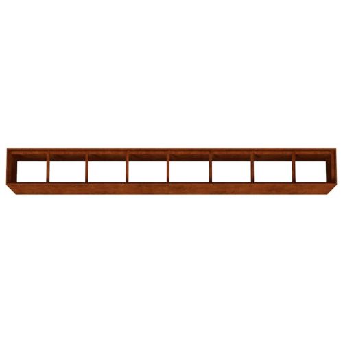 Градинска повдигната леха 360x40x80 см кортенова стомана