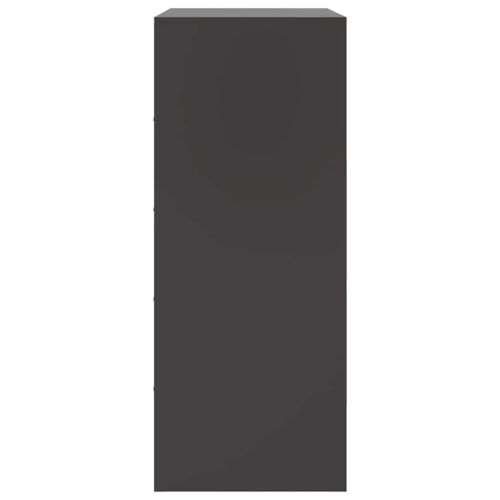 Висок шкаф, черен, 67x39x95 см, стомана
