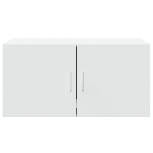 Стенен шкаф, бял, 80x42,5x40 см, инженерно дърво